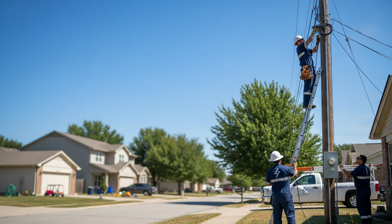 Residential electrician providing installation services in Hillsboro, ND